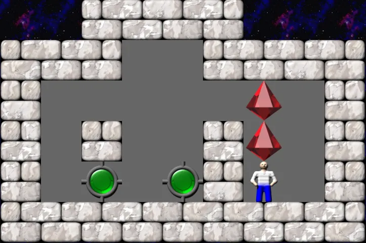 Sokoban The game of Sokoban, where you try to push boxes into target spaces